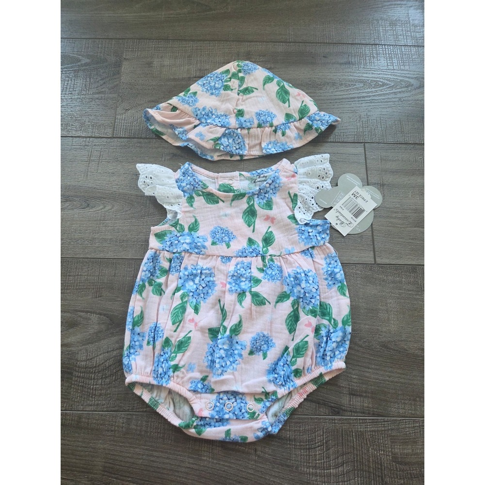 Baby essentials baby girl‎ romper set 0-3 mos
